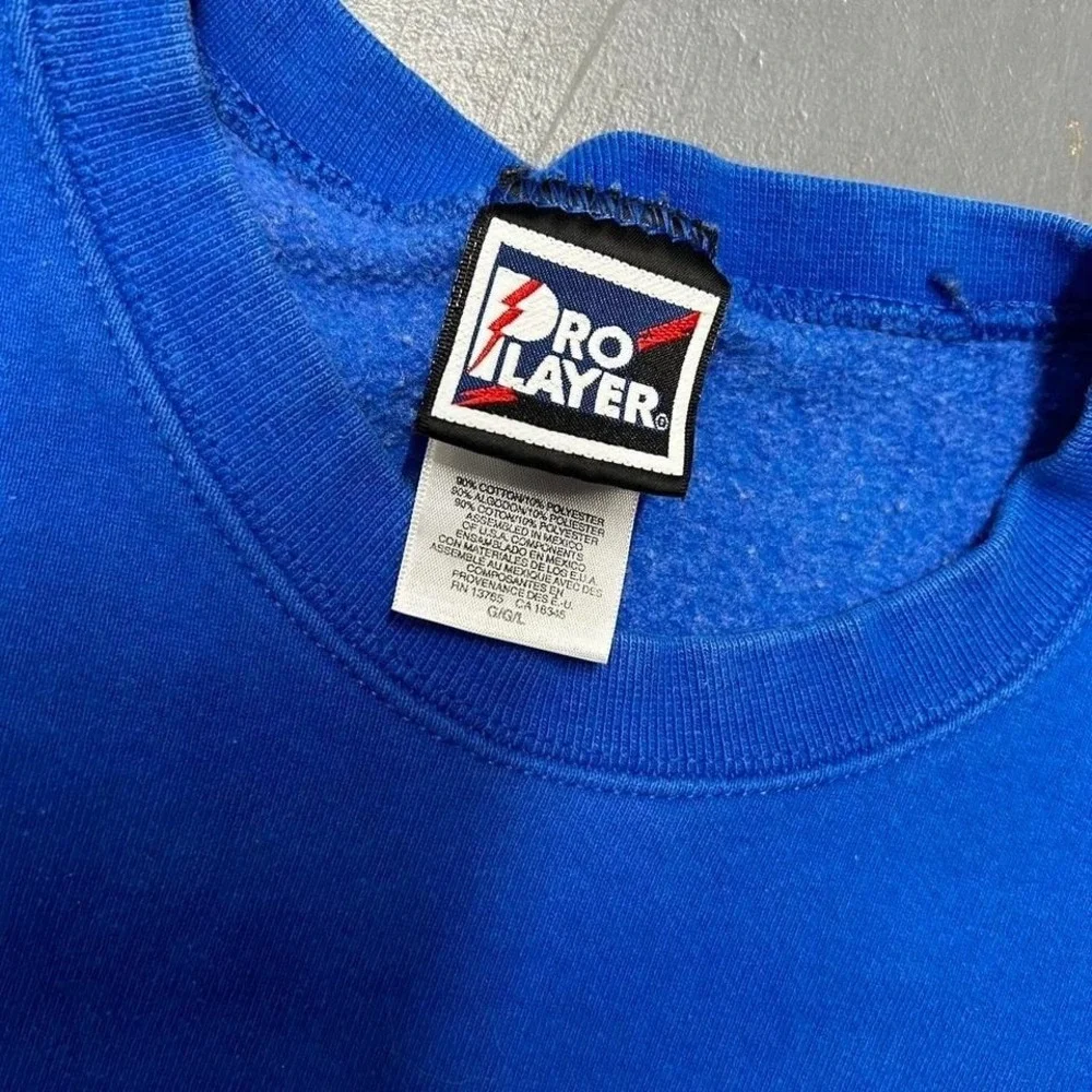 Vintage 90s Indianapolis colts pro player distressed blue crewneck sweatshirt